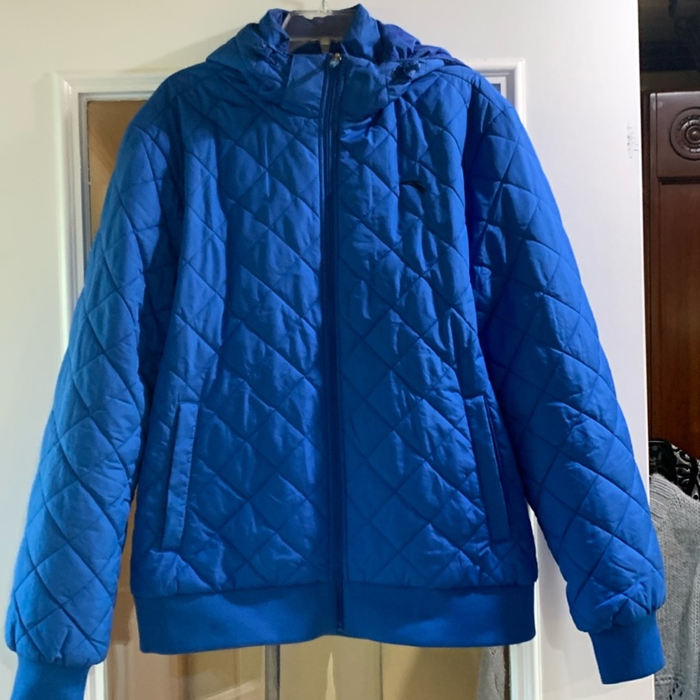 Anta  women winter jacket size 4 XL quilted blue
